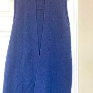 Cashmere sweater tunic vest